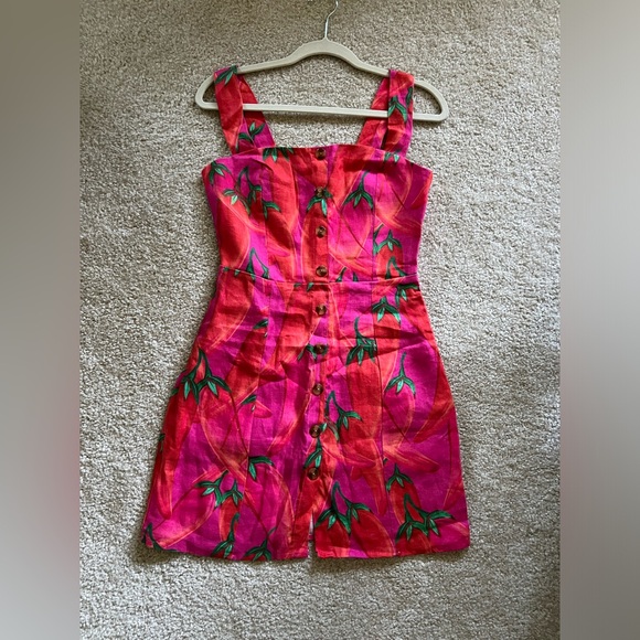 Farm Rio Linen Mini Dress XS - Picture 14 of 14